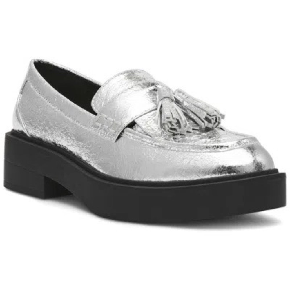 Steven New York by Steve Madden Beran Loafer Silver size 7.5